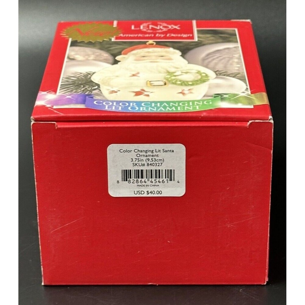 Lenox American by Design Santa Claus Color Changing Lit Santa Ornament NEW - Picture 11 of 16